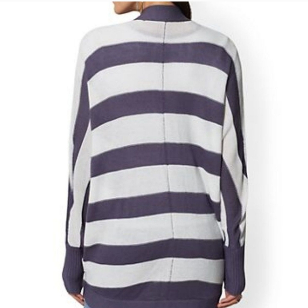 Metallic Stripe Cocoon Cardigan - Picture 2 of 5
